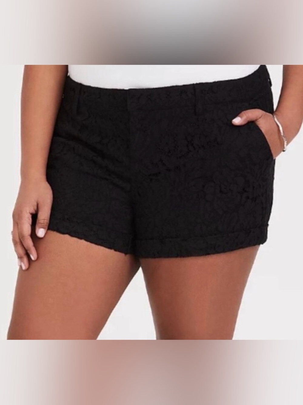 torrid Black Lace Shorts - Picture 5 of 6